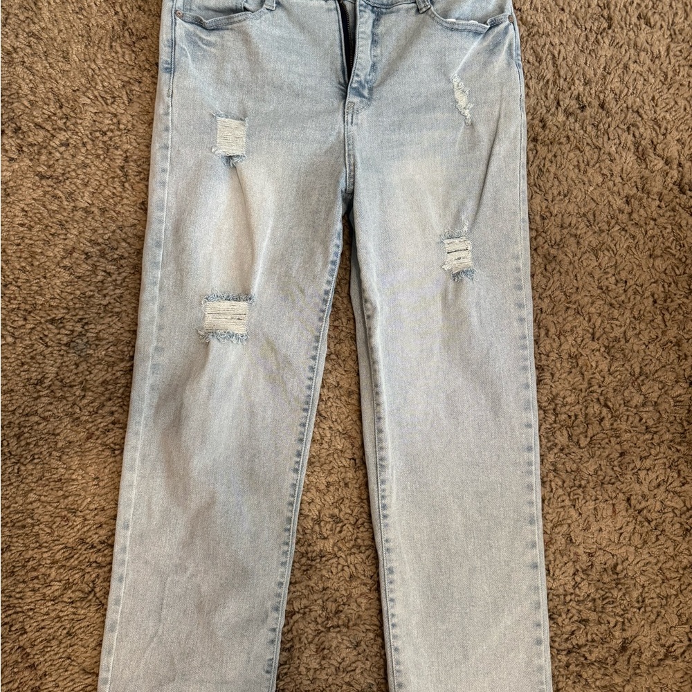 Wallflower “Connie” Sz 12 Distressed Light Blue Women's Jeans
